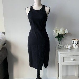 Banana Republic Black Sleeveless Midi Dress